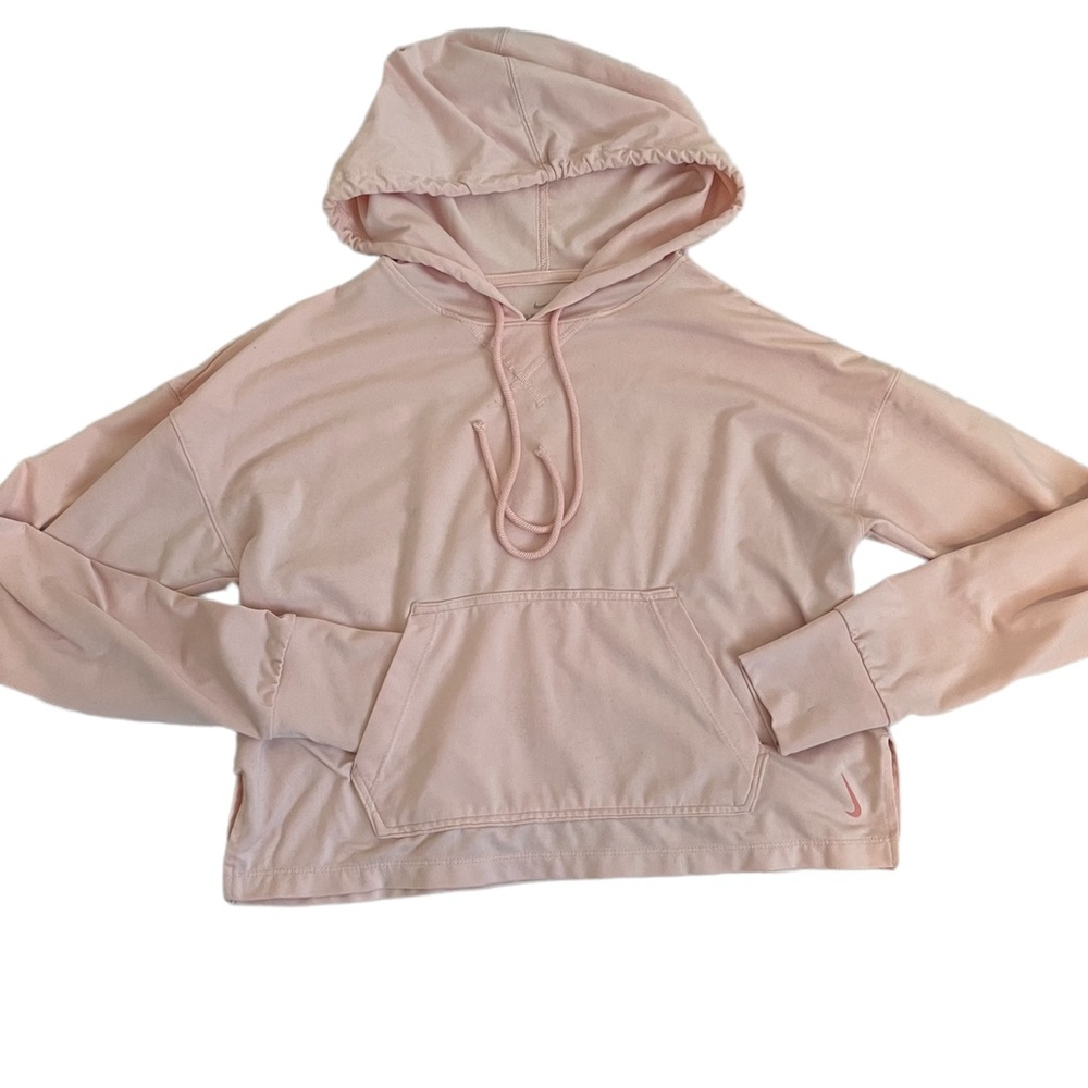Nike Sideways Swoosh blush pink sweater hoodie